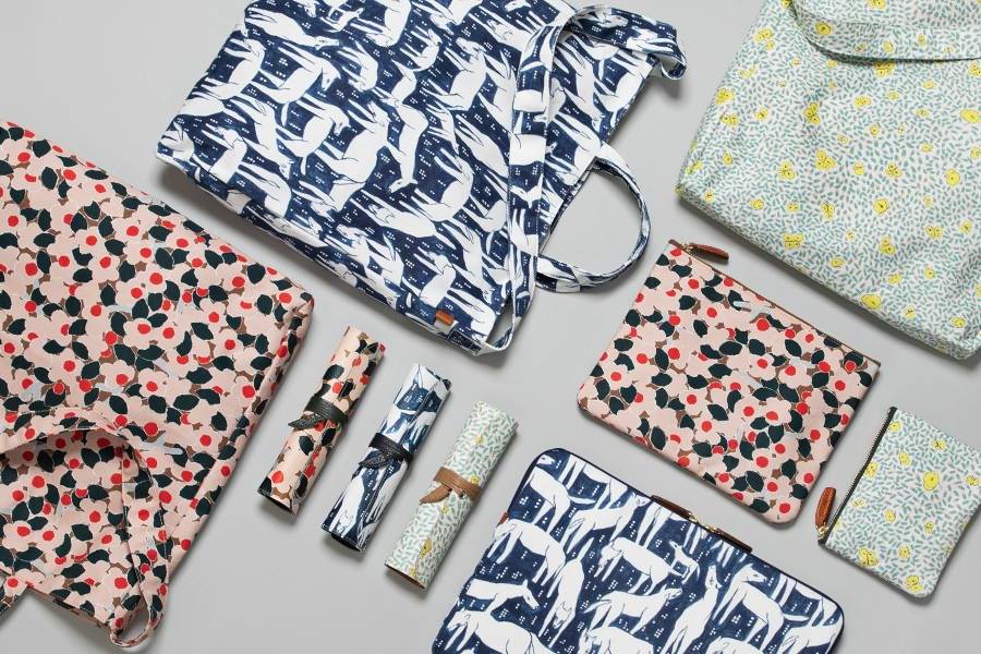 美品　mina perhonen×土屋鞄　 　　　ポーチ 土屋鞄製造所 × ミナ ペルホネン - Limited Items -