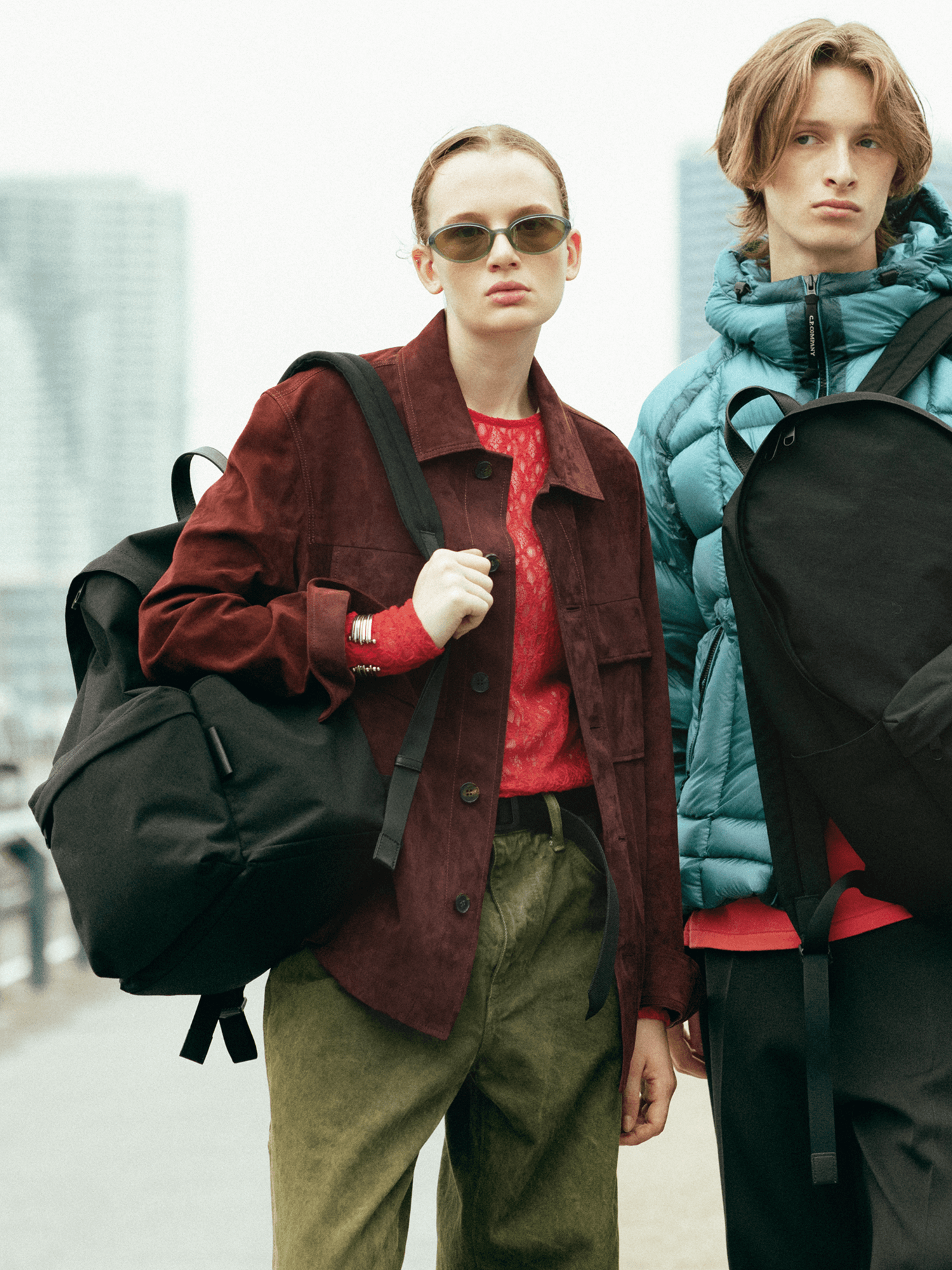 左/モデル身長173cm 右/モデル身長186cm