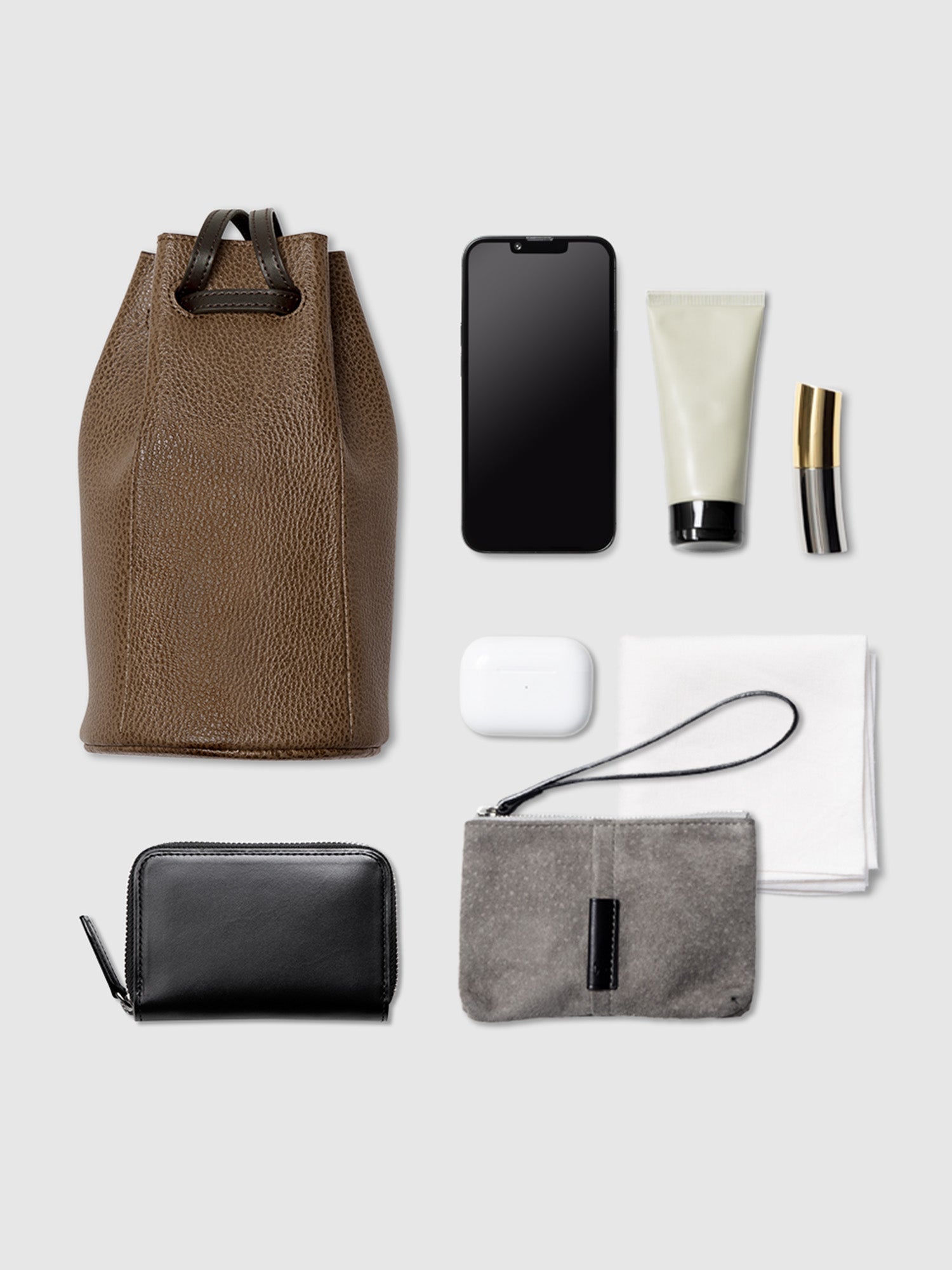 ジャパンモチーフ 茶利八方 巾着バッグ