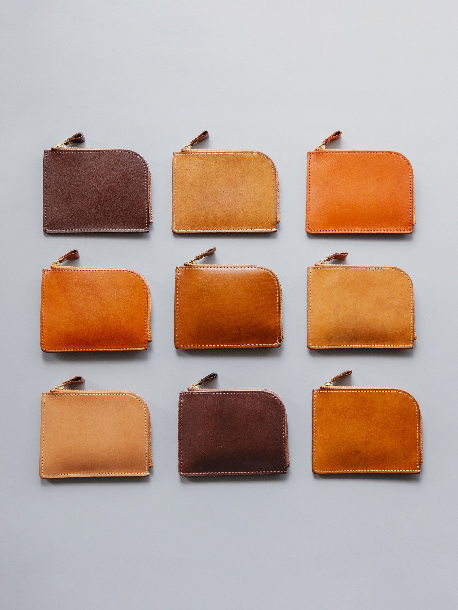 ナチューラ ヌメ革ファスナーペンケース