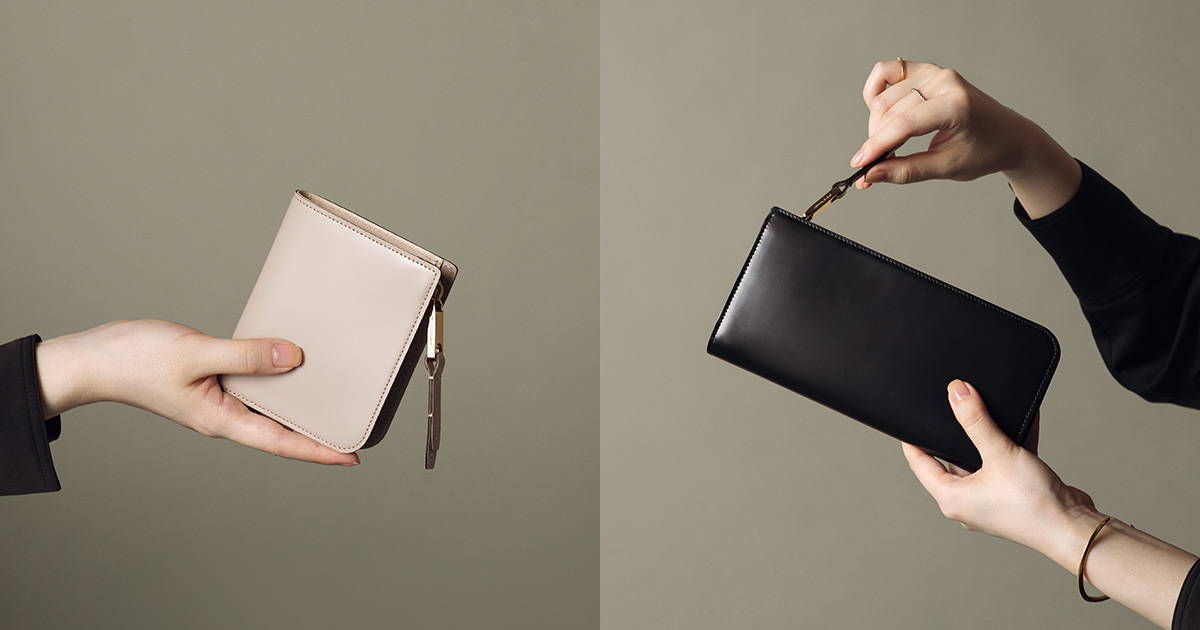 手元に品格を添える、シックな輝き「セミマットコードバン」ウォレット