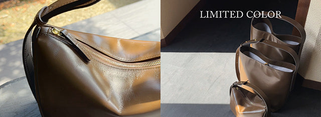 土屋鞄製造所 付属品完備 ケース レザー カーキ 限定コレクション「レザーキャンバス」より3つの限定バッグが