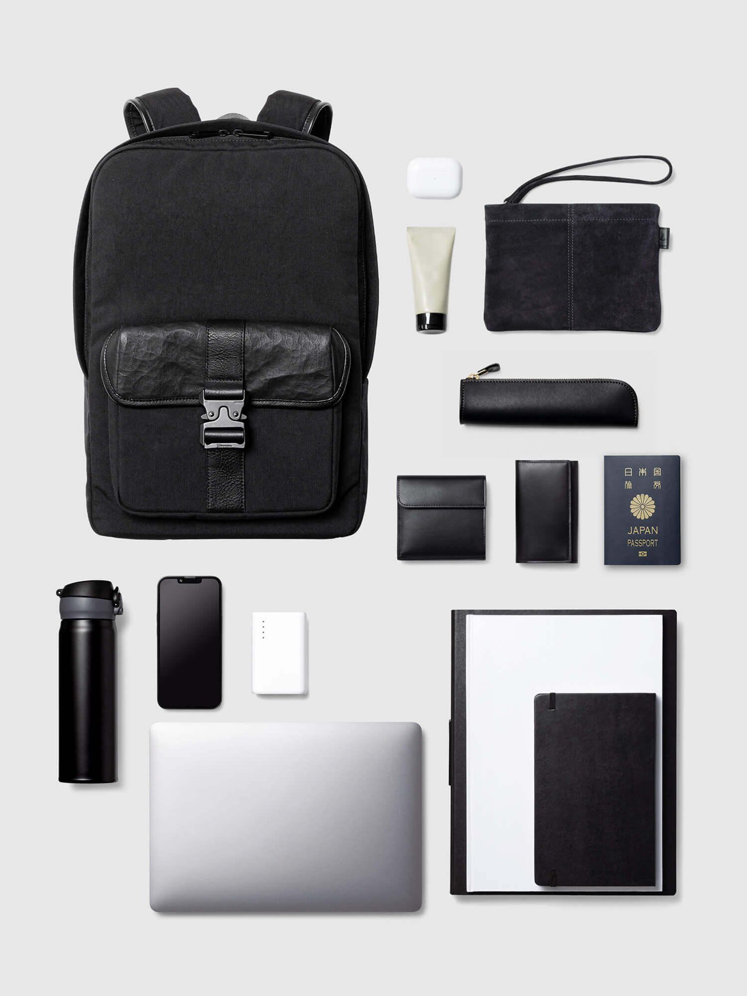 【新発売】CORDURA®×レザー コンビスリムバックパック