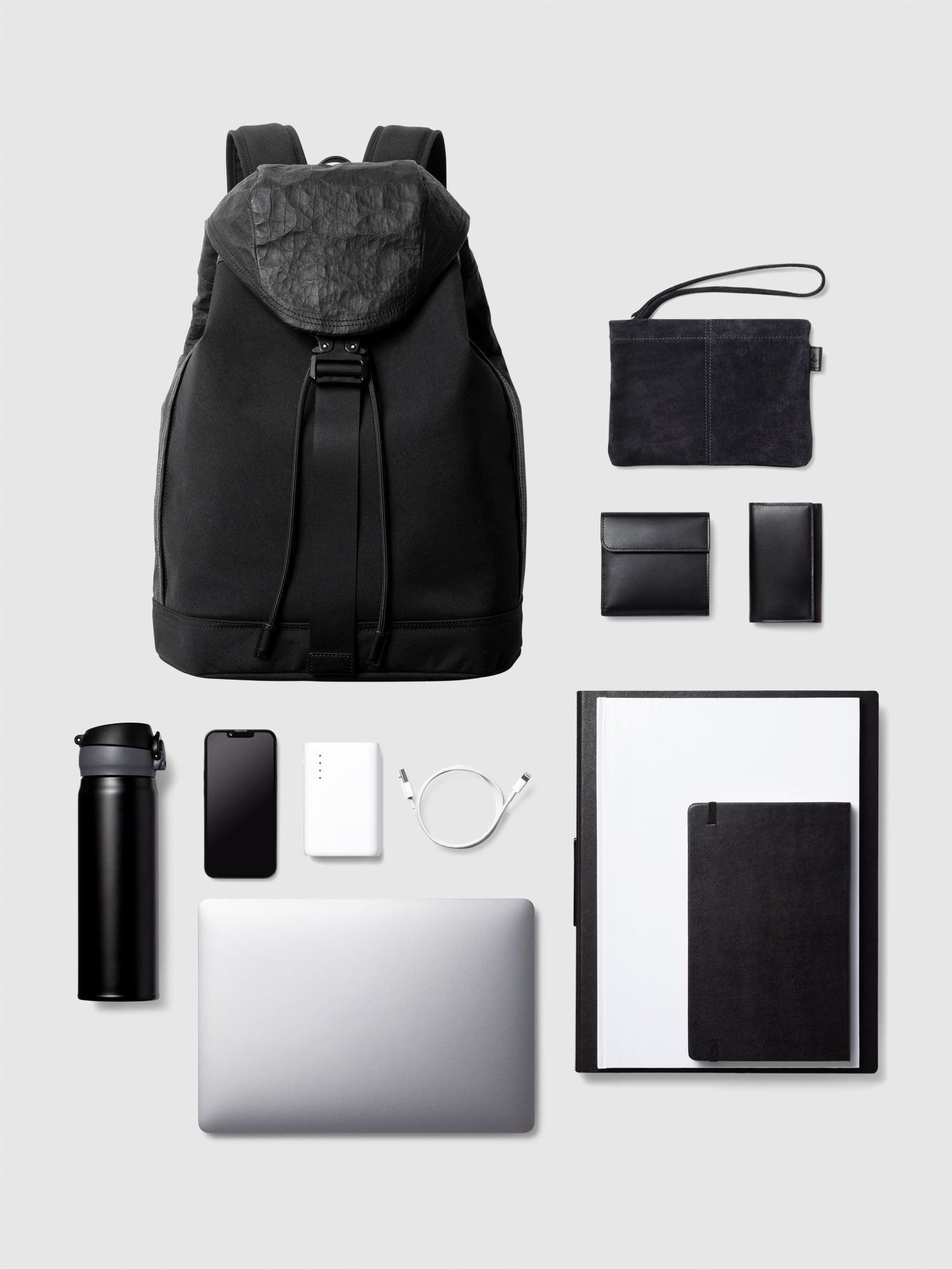 【新発売】NYLON×LEATHER BACKPACK SF M 010