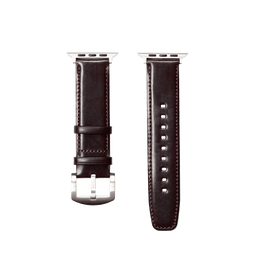 レザーウォッチバンド Apple Watch用（ブライドルレザー） こげ茶 / L