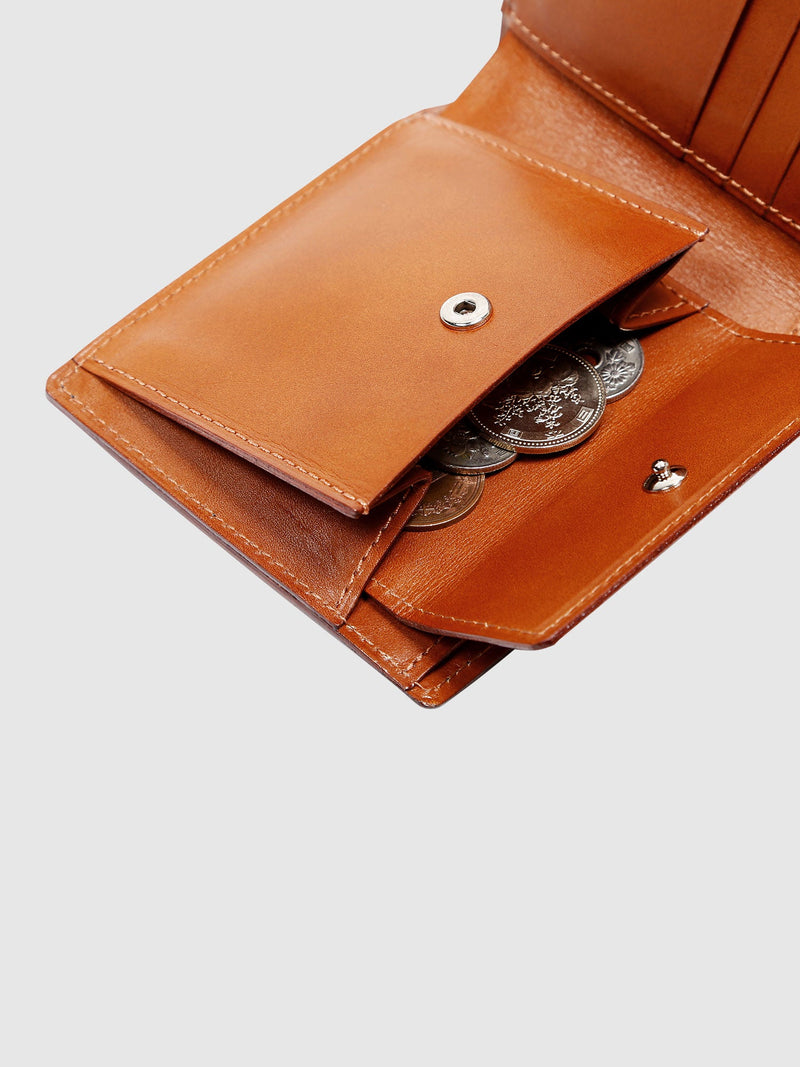 縦97×横115×厚み28cm[美品]　土屋鞄　ブライドルレザー　二つ折り財布　ブラック