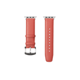 レザーウォッチバンド Apple Watch用 (スムースラムスキン) コーラル / S