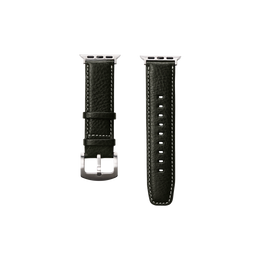 【数量限定型】レザーウォッチバンド Apple Watch用  (バケッタミリングレザー) ダークグリーン / S