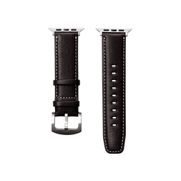 【数量限定型】レザーウォッチバンド Apple Watch用  (バケッタミリングレザー) ダークブラウン / L