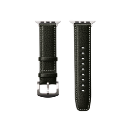 【数量限定型】レザーウォッチバンド Apple Watch用  (バケッタミリングレザー) ダークグリーン / L