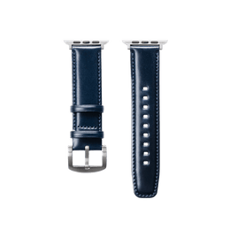 【数量限定型】丸の内店限定 レザーウォッチバンド Apple Watch用 (コードバン) ダークブルー / L