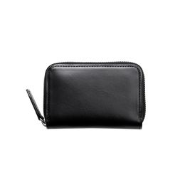 ヌメ ファスナーコインパース ブラック