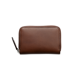 ヌメ ファスナーコインパース チェスナット