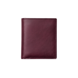 ヌメ 二折財布(スリム) バーガンディ