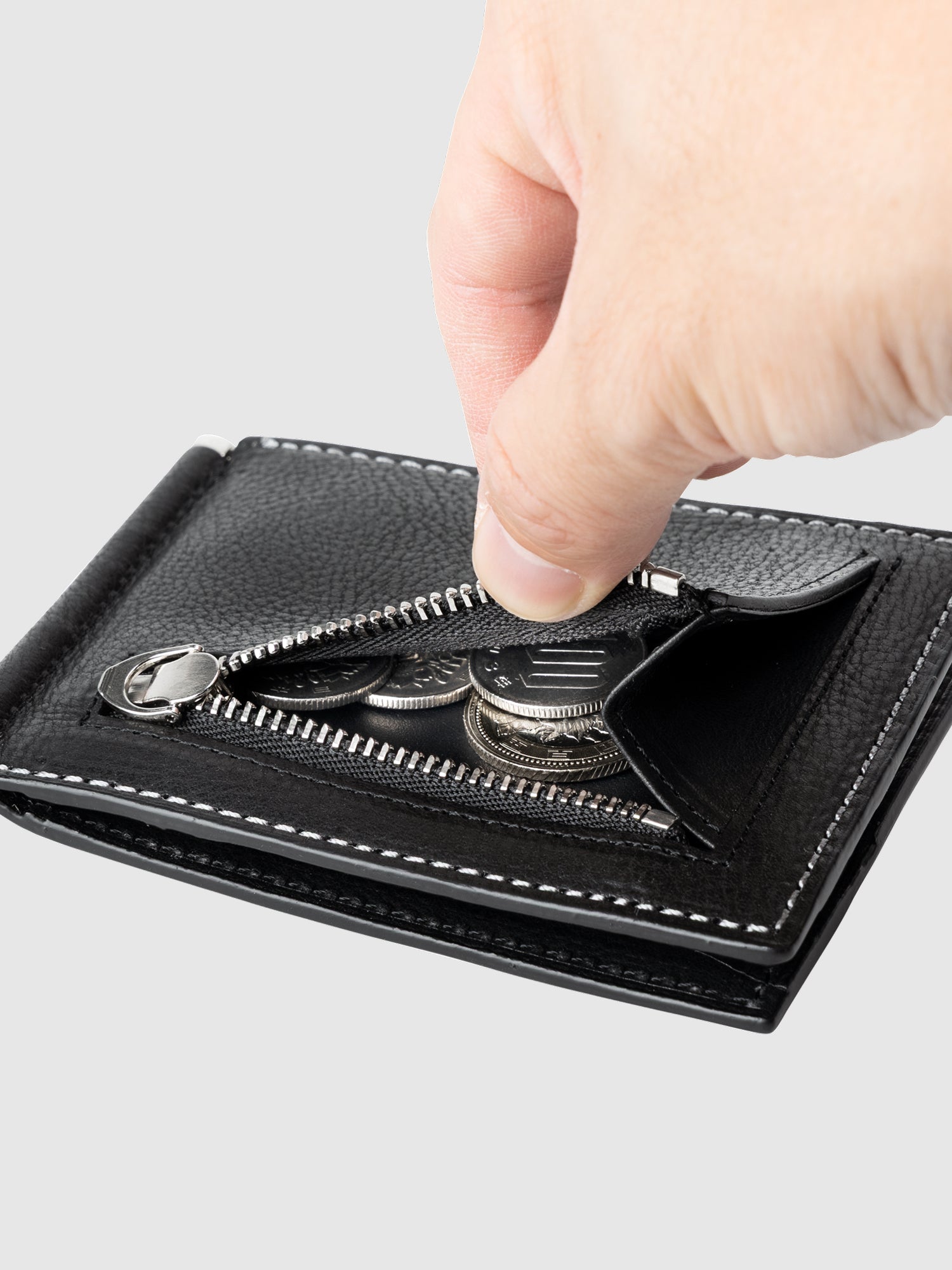 新色】ウルバーノ バタフライマネークリップ (小銭入れ付き) – ミニ