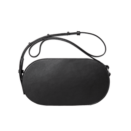 ブラックヌメ オーバルショルダー ブラック