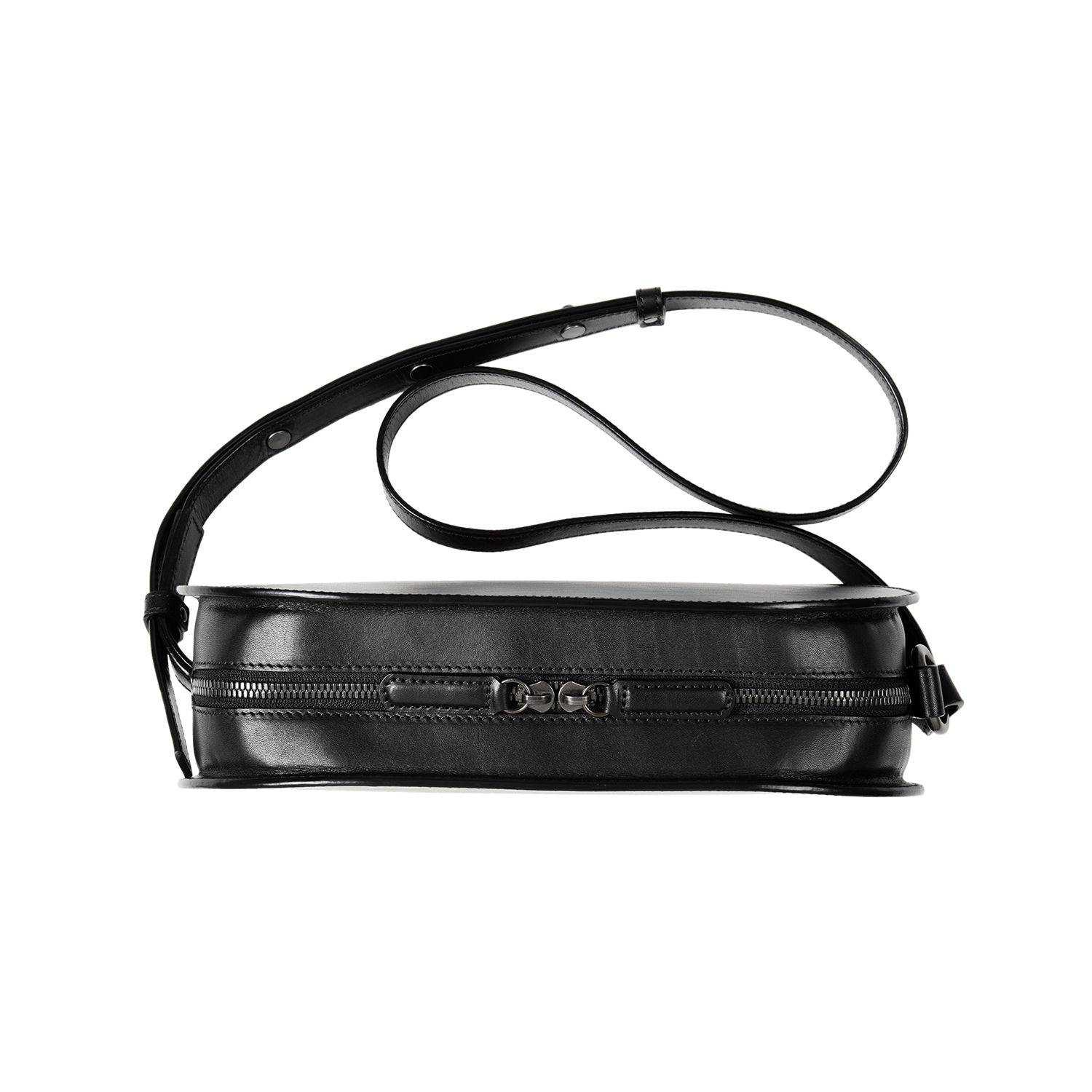 土屋鞄製造所 ショルダーバッグ ブラックヌメ オーバルショルダー – ショルダーバッグ – 土屋鞄