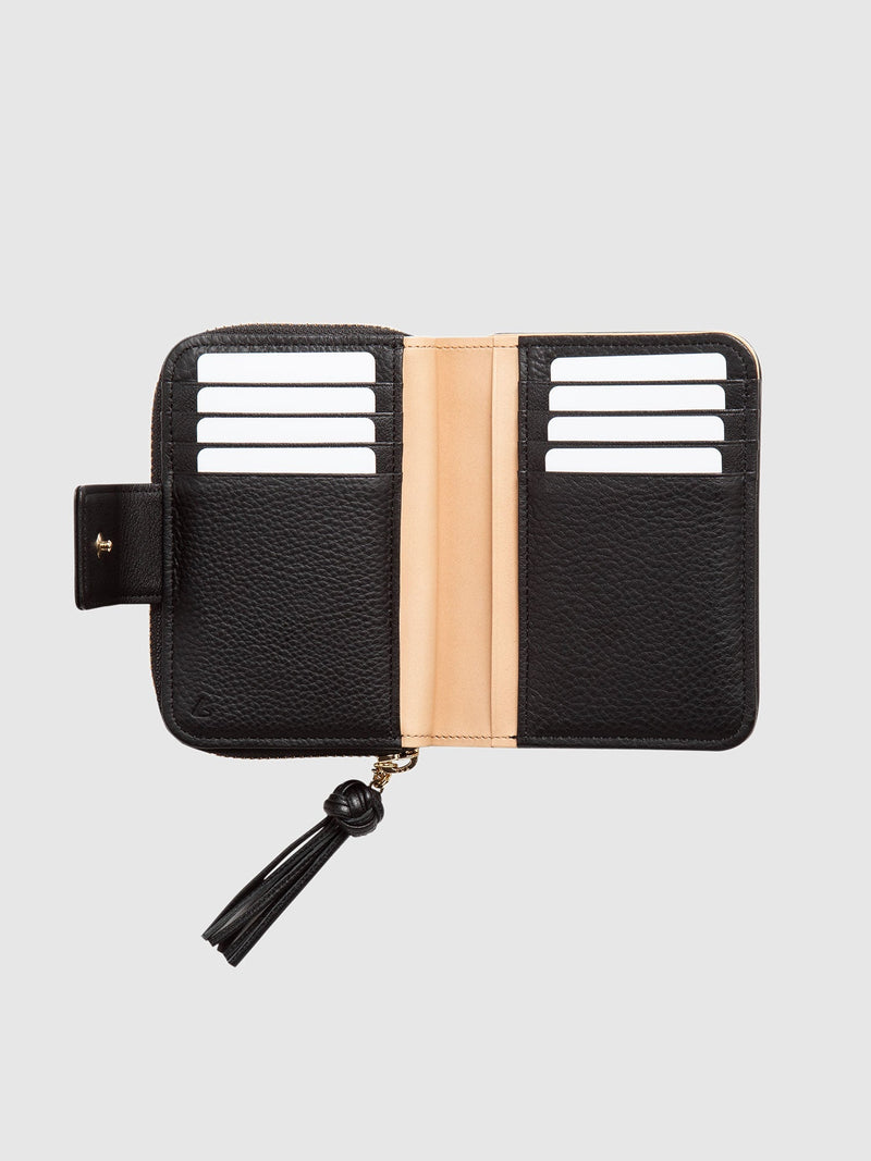 美品✨ 土屋鞄 ガゼットコード 二折り財布 レザー ブラック
